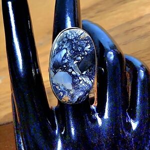 ~Size 8 3/4~ Stunning, Large, Colorful, Natural Milagano Jasper Cabochon Ring.
